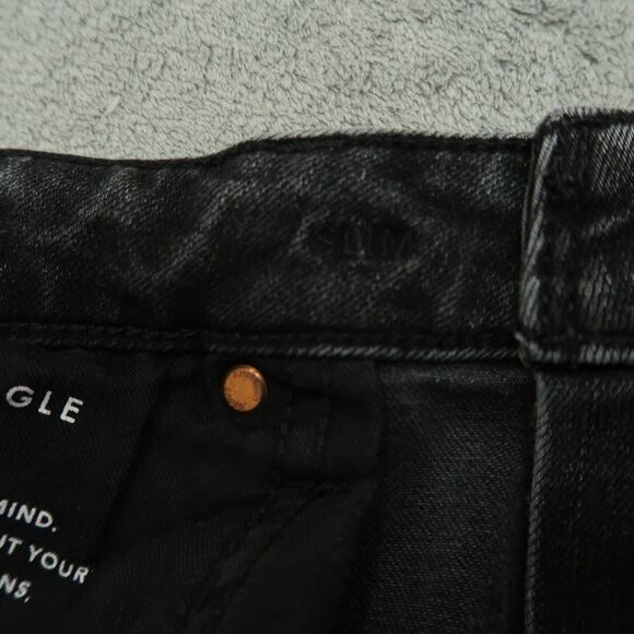 American Eagle Jeans Mens Size 32x32 (32x31 Real) Gray Slim Fit Stretch Denim - Picture 7 of 16